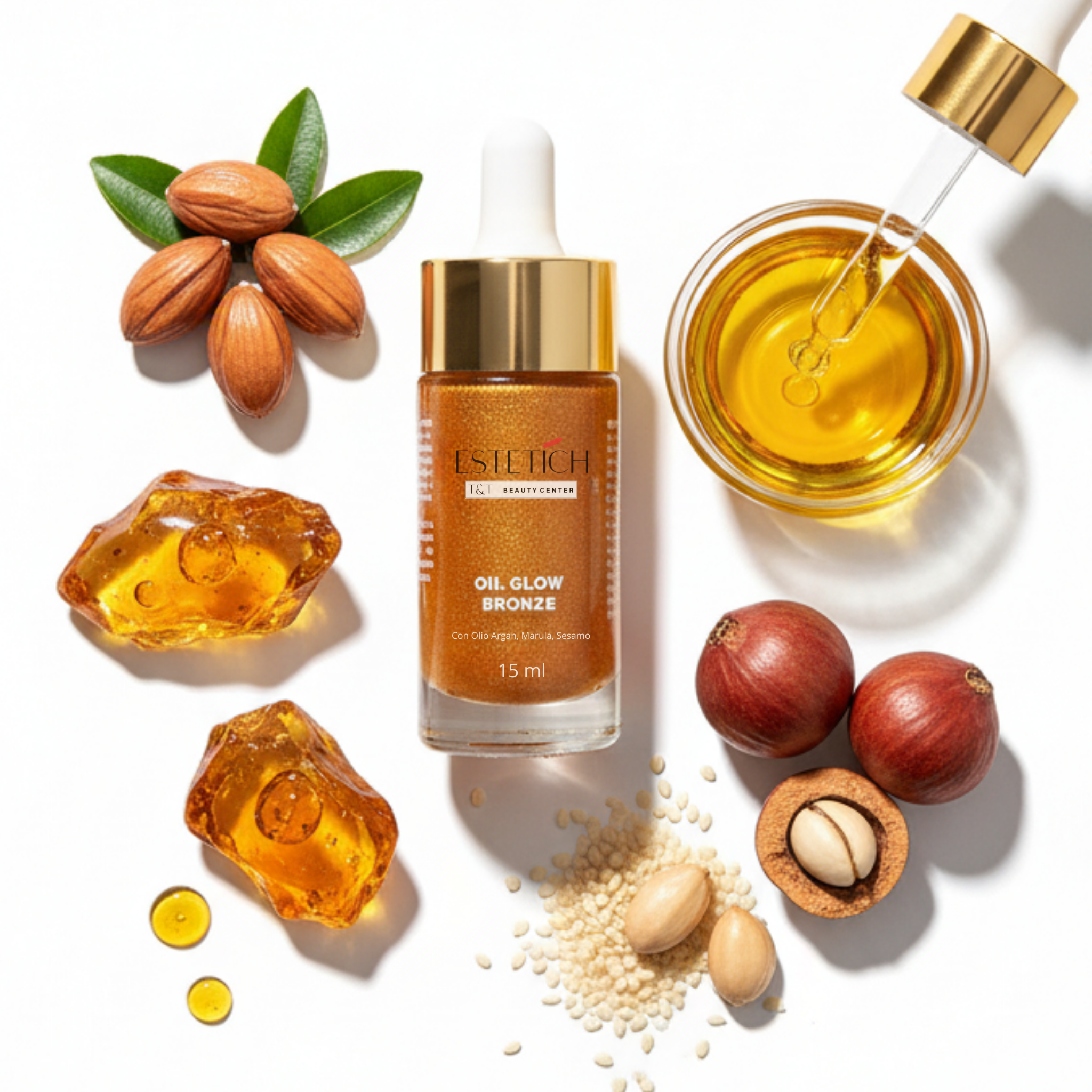 Oil Glow Bronze Viso, Corpo & Capelli - 15 ML